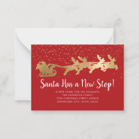 Budget Père Noël Nouveau Stop Reindeer Red Holiday