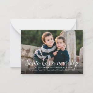 Carte De Correspondance Budget Père Noël Nouvelle Maison Stop Photo Holida