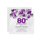 Budget Purple Silver Balloon Parties scintillant 8