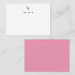 Carte De Correspondance Budget Rose Aquarelle Popsicle Personnalisé