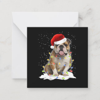 Carte De Correspondance Bulldog Xmas
