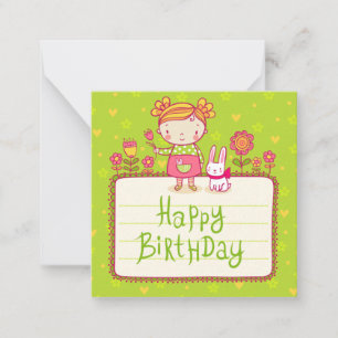 Carte De Correspondance Bunny Joyeux anniversaire
