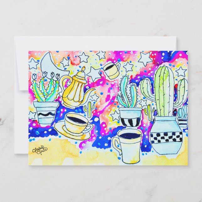 Carte De Correspondance Cactus Café (Devant)