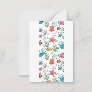 Carte De Correspondance Cadeau de créature marine, créature marine