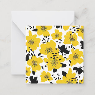 Carte De Correspondance Cadeau de Noël abstrait sans fin avec fleurs isolé