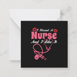 Carte De Correspondance Cadeau infirmière   J'Ai Baisé Une Infirmière Et J