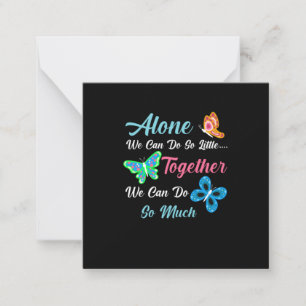 Carte De Correspondance Cadeau Papillon Seul On Peut Faire Si Peu