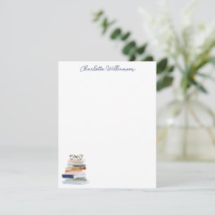 Carte De Correspondance Cadeau personnalisé lunettes de lecture bleu marin