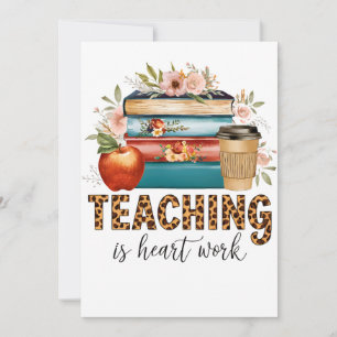Carte De Correspondance Cadeau pour Enseignant   Enseigner est une Affaire