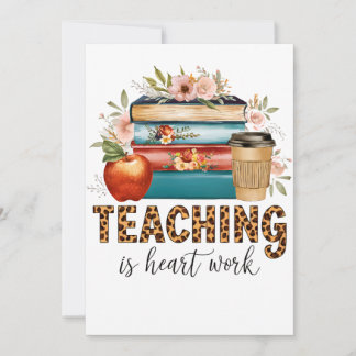 Carte De Correspondance Cadeau pour Enseignant | Enseigner est une Affaire