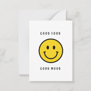 Carte De Correspondance Cadeau visage souriant, visage emoji 
