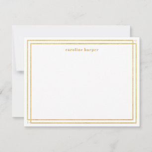 Carte De Correspondance Cadre en or