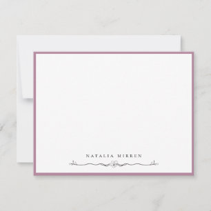 Carte De Correspondance Cadre Floral Floral