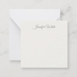 Carte De Correspondance Calligraphie Élégant Pastel Gras Rétro