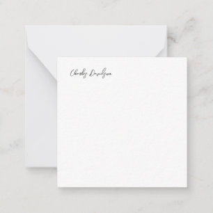 Carte De Correspondance Calligraphie minimaliste moderne professionnelle