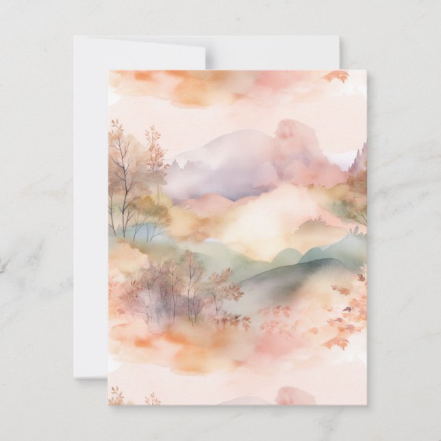 Carte De Correspondance Campagne Pastel (Devant)
