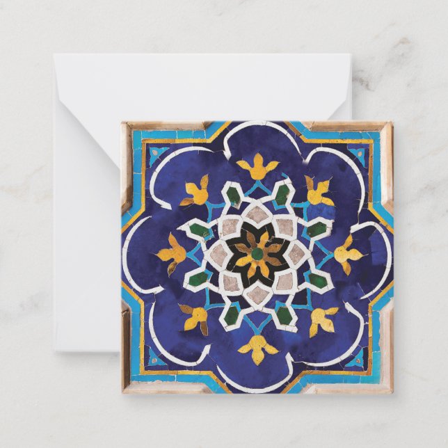 Carte De Correspondance Carreau perse (Devant)