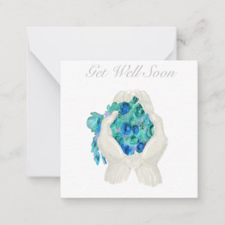 Carte De Correspondance Carte-cadeau pour bouquet floral de rétablissement