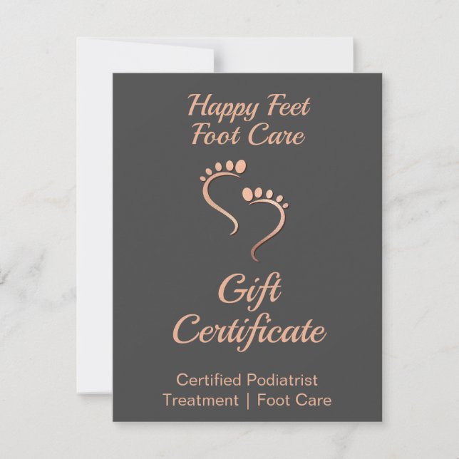 Carte De Correspondance Carte-cadeau Rose Chiropodiste Réflexologue Emprei (Devant)