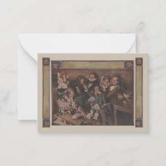 Carte De Correspondance Carte-cadeau vintage Dickens Tiny Tim Dieu nous bé