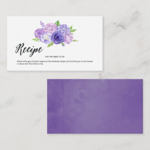 Carte De Correspondance Carton d'insertion de recette de mariage floral ul