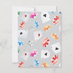 Carte De Correspondance Casino, Jeux accessoires motif 8