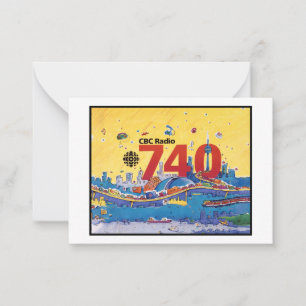 Carte De Correspondance CBC Radio 740 - 1980 promo graphique