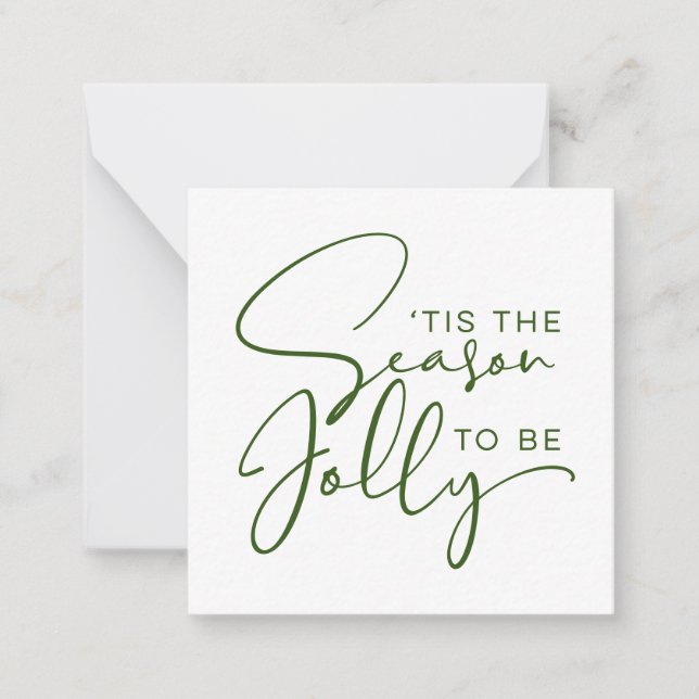 Carte De Correspondance C'est la saison d'être joyeux Noël (Devant)