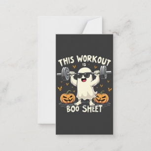 Carte De Correspondance Cet Exercice Est Boo Sheet Éffrayant Halloween Fit