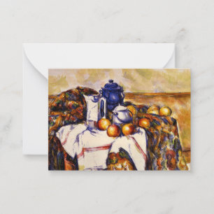 Carte De Correspondance Cezanne - La vie morte avec Pot Bleu