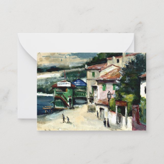 Carte De Correspondance Cezanne - Le Restaurant Mistral à l'Estaque (Devant)