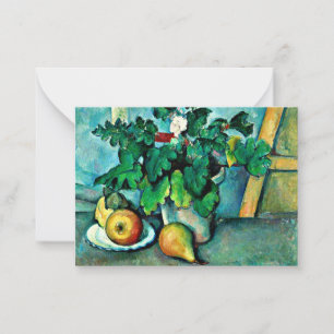 Carte De Correspondance Cezanne - Pot de primeurs et fruits