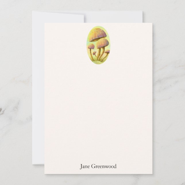 Carte De Correspondance Champignons de fées personnalisés (Devant)