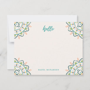 Carte De Correspondance Chantilly Boho Mandala Papeterie - Piscine
