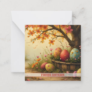 Carte De Correspondance Charme des fleurs printanières avec splendeur d'œu