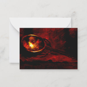 Carte De Correspondance Chase - Vie morte avec Ladle, peinture fine art