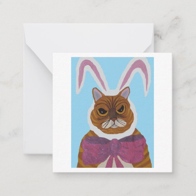 Carte De Correspondance Chat Fou (Devant)