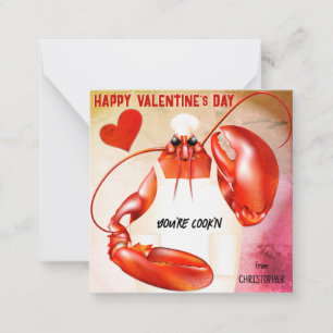 Carte De Correspondance Chef homard Cook'n Valentine