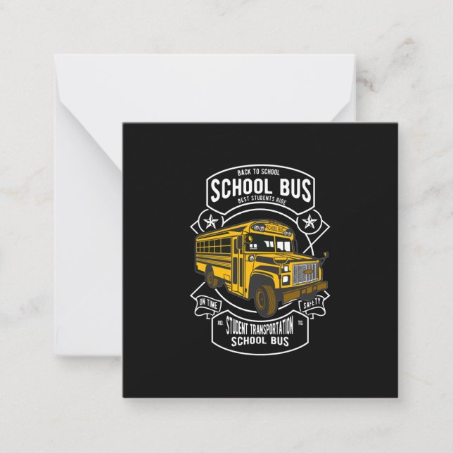 Carte De Correspondance Chemise de chauffeur d'autobus scolaire Spécialist (Devant)