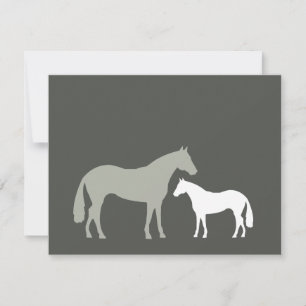 Carte De Correspondance CHEVAUX GRAS Papier à lettres personnel/Carte pour