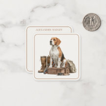 Chien de chasse à l'eau vintage de style vintage