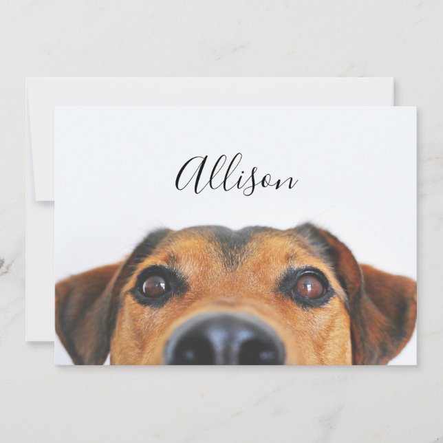 Carte De Correspondance Chien humoristique (Devant)