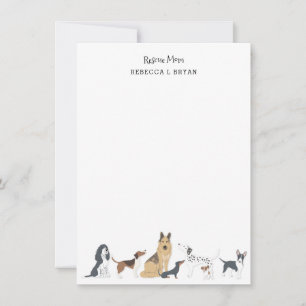 Carte De Correspondance Chien Maman Secourt Maman Papa Papa Chien Race Pap