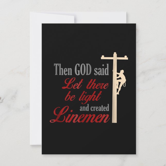 Carte De Correspondance Christian Lineman Meilleur Prix Electricien Ligne  (Devant)