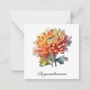 Carte De Correspondance Chrysanthème de la récolte d'or, sur mesure