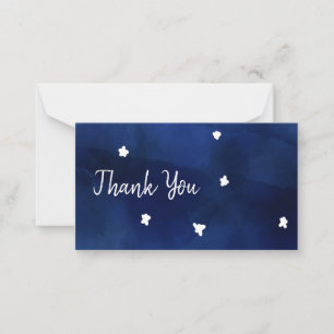 Carte De Correspondance Ciel de minuit avec étoiles