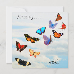 Carte De Correspondance Ciel papillon 