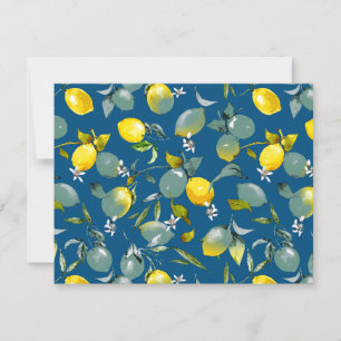 Carte De Correspondance citrons aquarelle 29