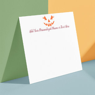 Carte De Correspondance Citrouille Personnalisée Jack O Lantern pour Fille