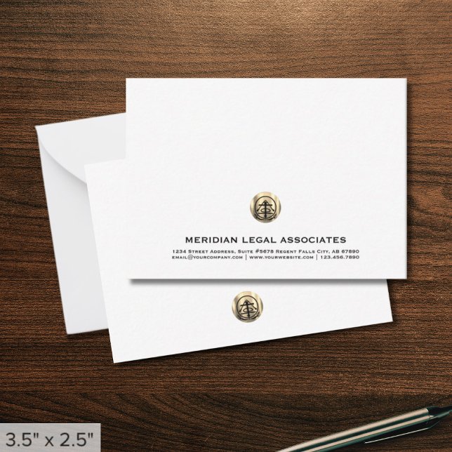 Carte De Correspondance Classic Gold Logo Professionnel (Créateur téléchargé)